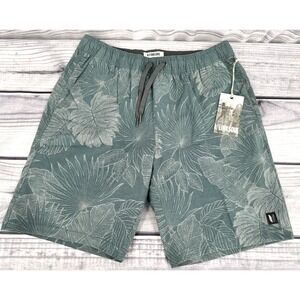 LINKSOUL STRETCH SATURDAY GOLF SHORTS Men's Size Large ‎ STORM TROPICAL PRINT